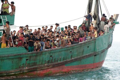 Refugees on Boat